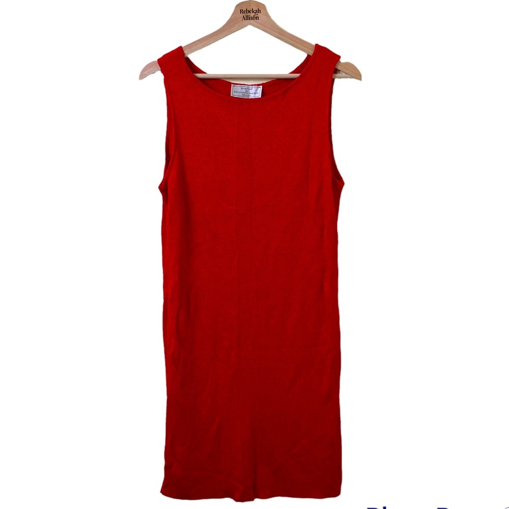 Vintage French Rags Red Sleeveless Dress in Size 2